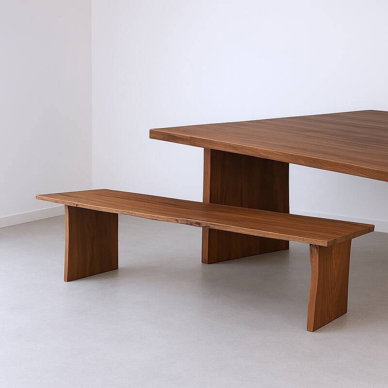HomeRoots 60" Brown Solid Wood Live Edge Dining Bench - 60 in. x 18 in. x 15 in. - 60 in. x 18 in.  x 15 in. - Brown