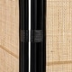 preview thumbnail 3 of 7, OROA Lalita Black Rattan 3-Panel Room Divider