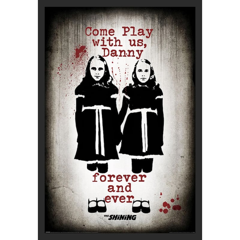 The Shining - Come Play Framed Art Poster - 24 x 36 Inch