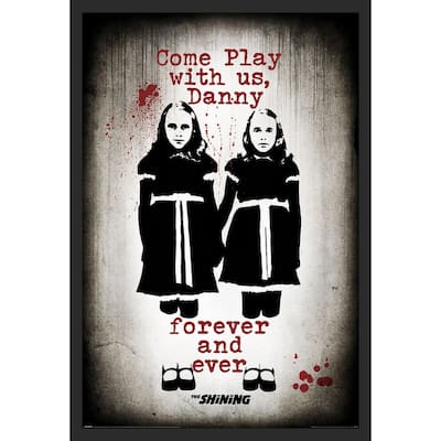 The Shining - Come Play Framed Art Poster - 24 x 36 Inch
