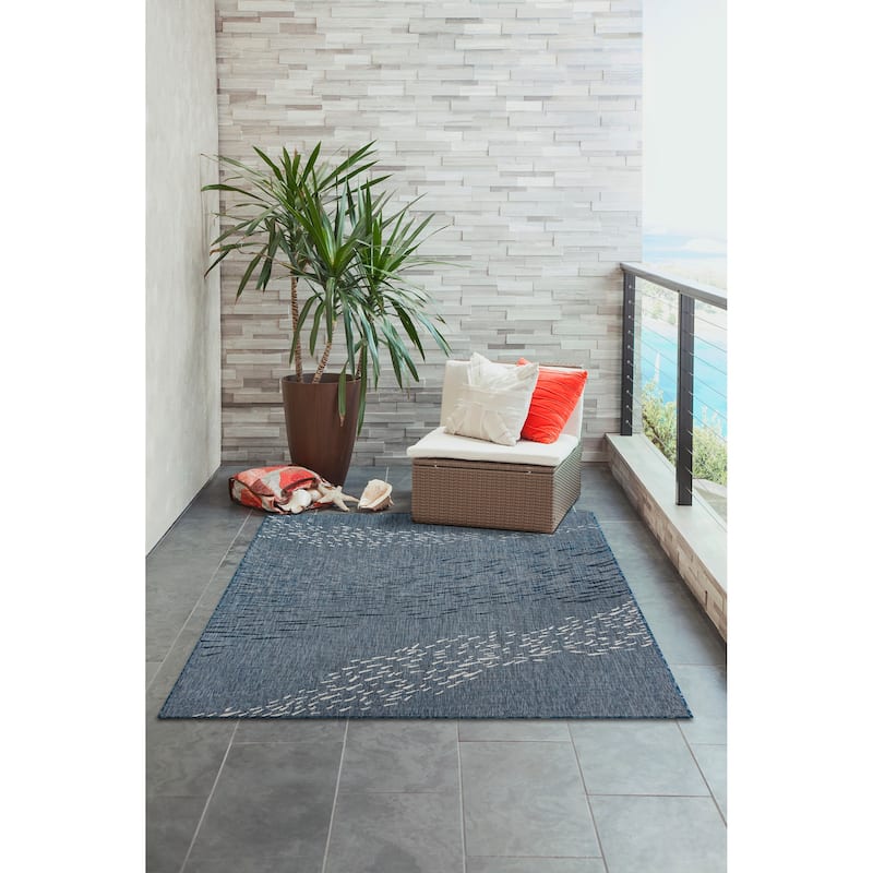 Liora Manne Carmel School Of Fish Indoor/Outdoor Area Rug