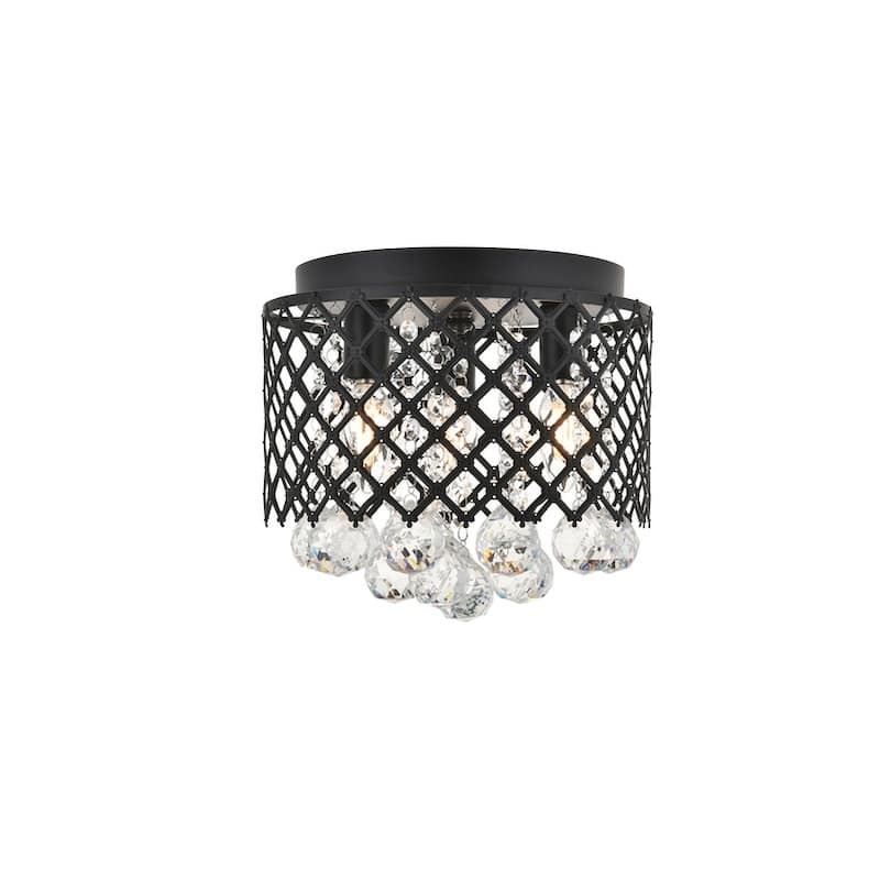 Tully 3 light Flush Mount (Chrome or Matte Black)