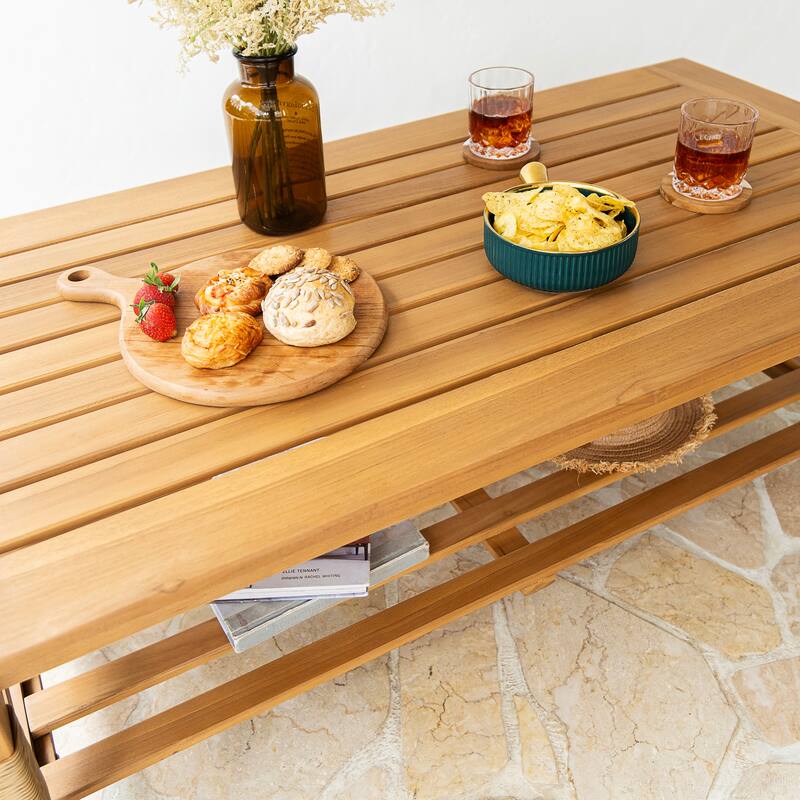 Cambridge Casual Carmel 4-Piece Indonesian Teak Patio Conversation Set