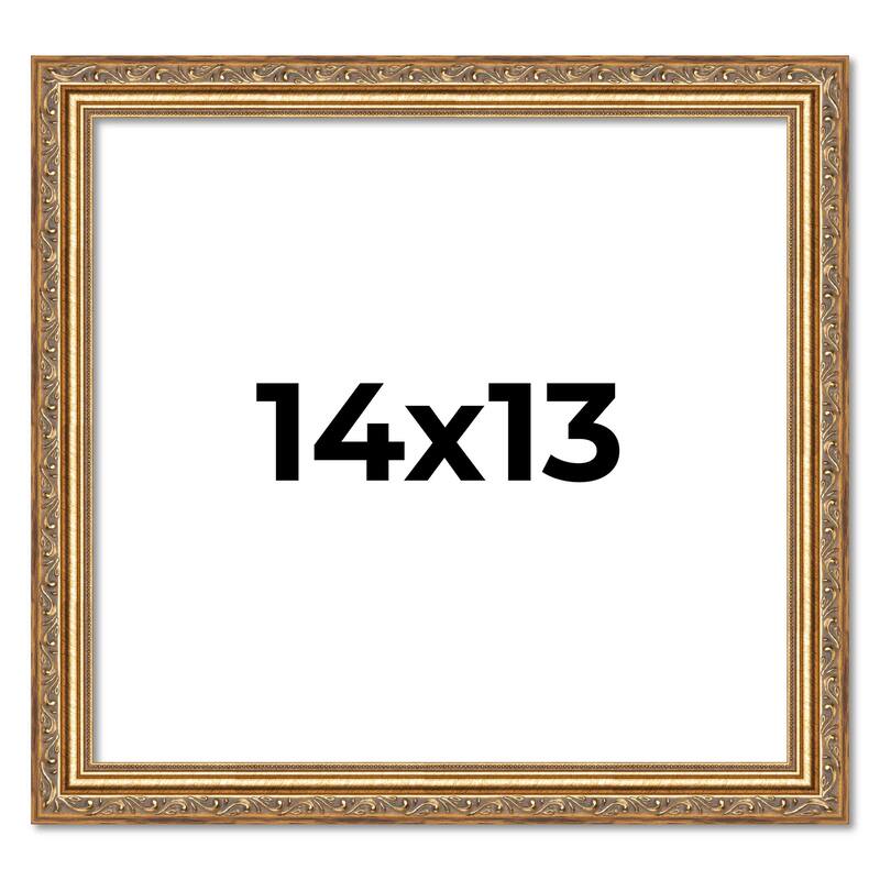 14x13 Frame Red Solid Wood Picture Frame Width 1.75 Inches | Interior Frame Depth 1 13/16 Inches