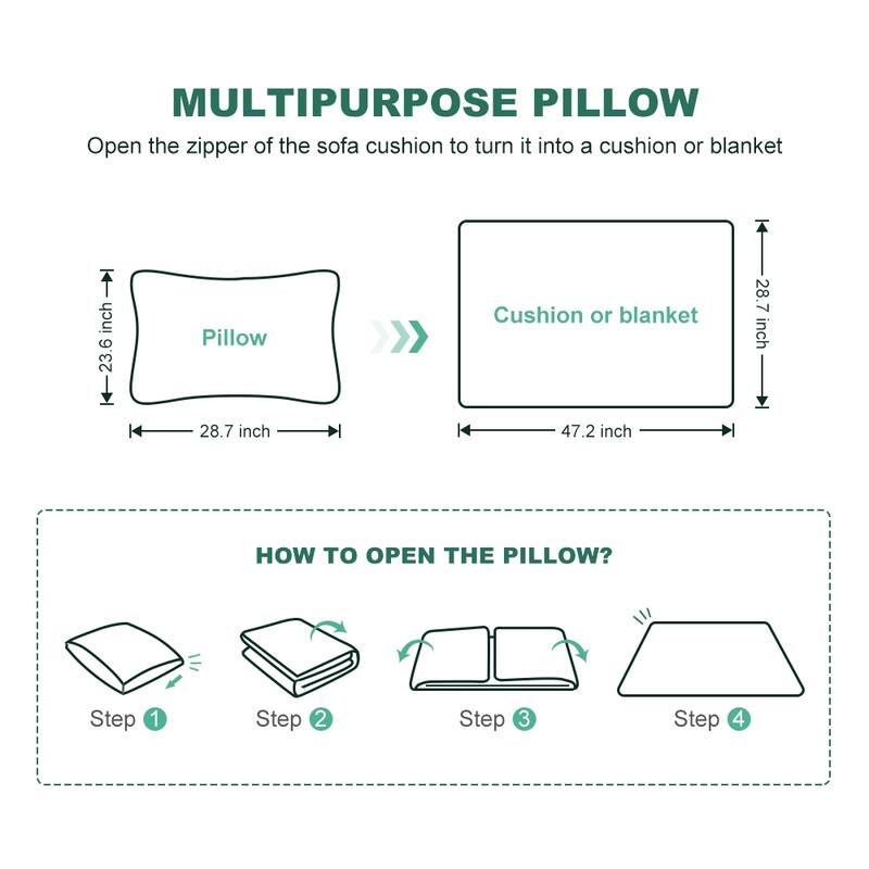 Velvet Loveseat Daybed, Pull Out Sofa Bed with Blanket Set, 3-Seat Convertible Sleeper Sofa with 2-in-1 Pillow