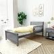preview thumbnail 4 of 32, Max and Lily Twin Bed with Guard Rails Grey 1 Guard Rail