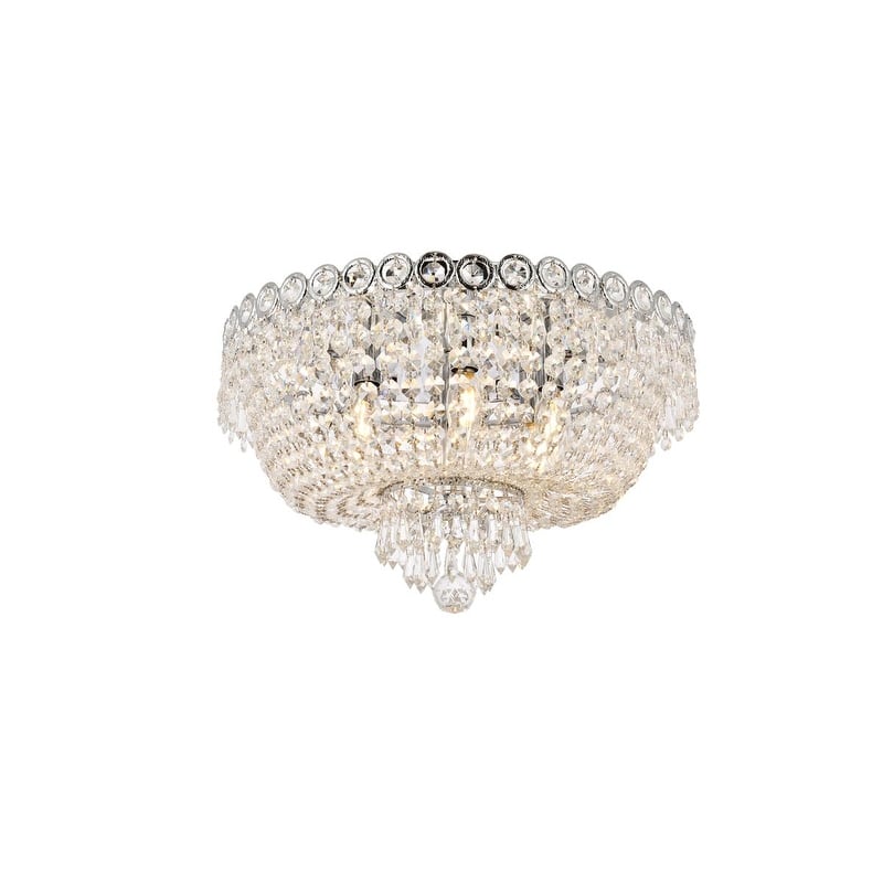Fleur Illumination 6 light Chrome Flush Mount