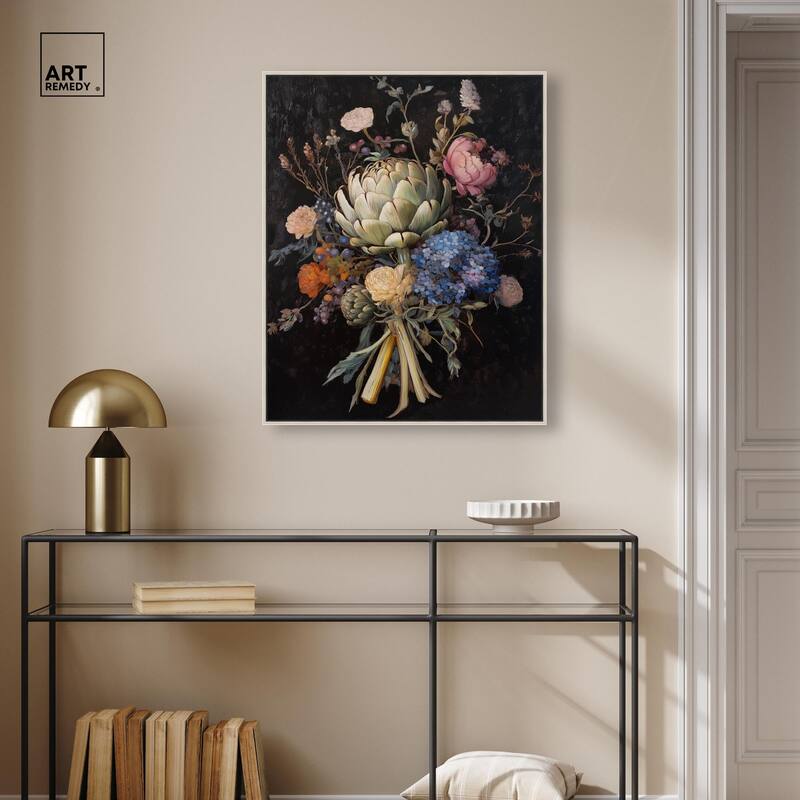 Moody Artichoke II Canvas by Art Remedy