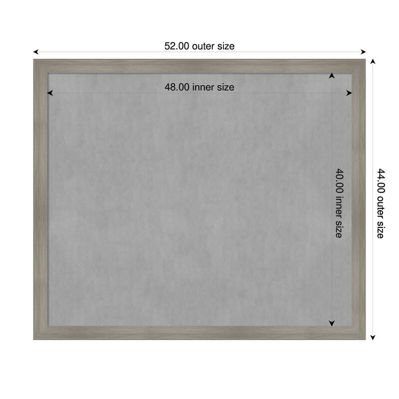 Amanti Art Grand Cherry Narrow Framed - 52 x 44 in - Grand Greywash Narrow