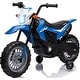 preview thumbnail 7 of 10, Electric Kids Ride-on Motorcycle, Motorbike with Training Wheels Blue