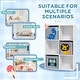preview thumbnail 7 of 5, Children's Toy Organizer, Toy Storage with 3 Storage Bins and Cute Animal Design, Toy Shelf