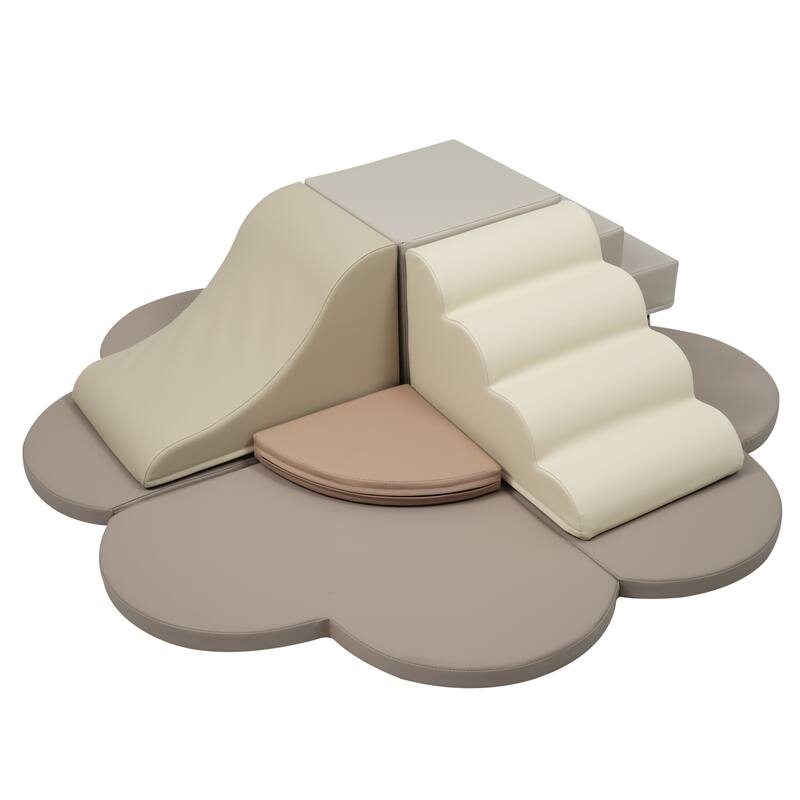 Soft Foam Block Play Structures Climbers for Child Development, 6-Piece Baby Foam Climbing Foam, Climbing Activity Play Set