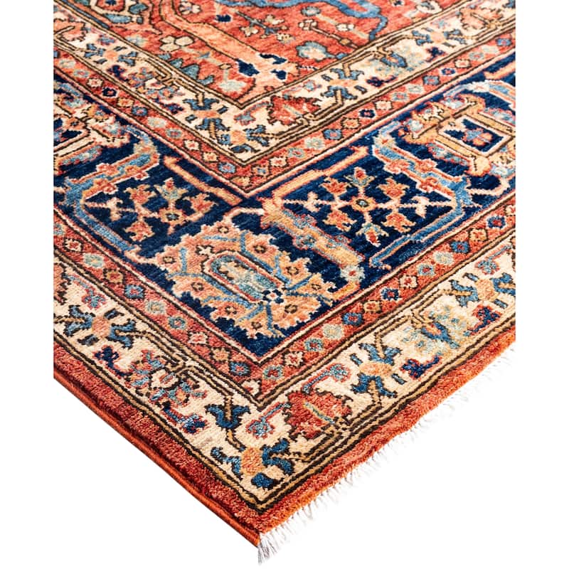 Serapi One-of-a-Kind Hand-Knotted Area Rug - Red - 7' 10" x 9' 9"