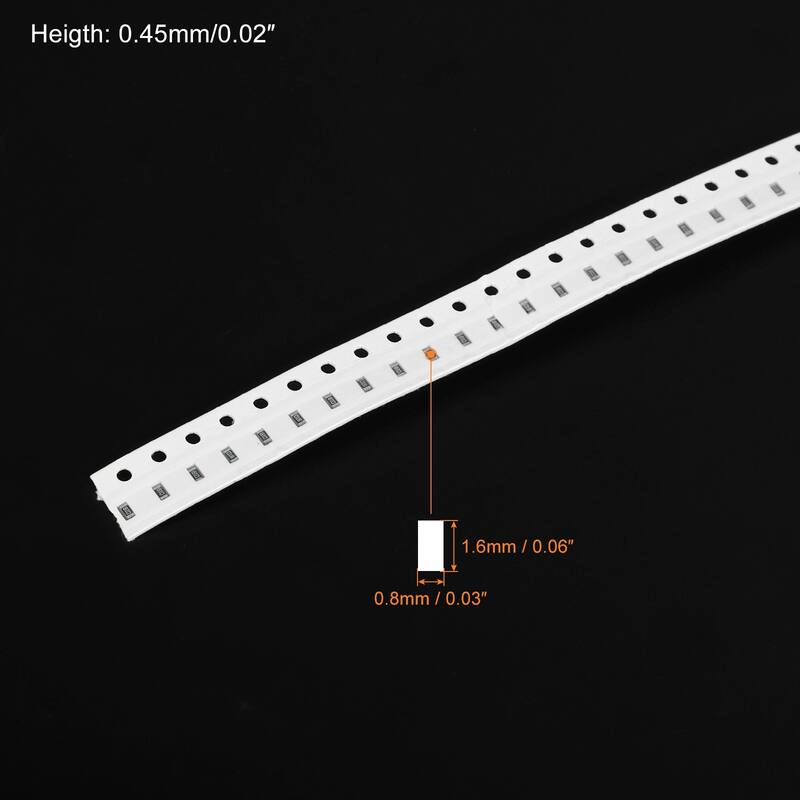 100x 0603 Chip Resistor 1K Ohm 1/10W Surface Mount Device SMT Resistor - White