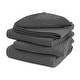 preview thumbnail 18 of 31, 100% Cotton Basket Weave Thermal Bed Blanket Breathable Soft Layering All Season Medium Weight 66''x90'' - Grey