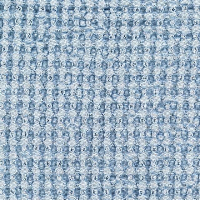 Whitley Faded Waffle Weave Cotton Throw Pillow