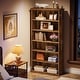 preview thumbnail 3 of 9, Large Bookcases,7-Tier Wood Bookshelf Freestanding Sheling Units