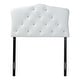 preview thumbnail 2 of 6, Baxton Studio Rhoda Modern and Contemporary Twin Size Faux Leather Upholstered Button-tufted Scalloped Headboard