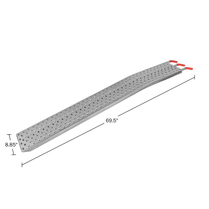 Loading Ramps - Set of Two 69-Inch Ramps for ATVs, Motorcycles, Mowers, Carts - 2200lb Capacity Car Ramp Set by Stalwart