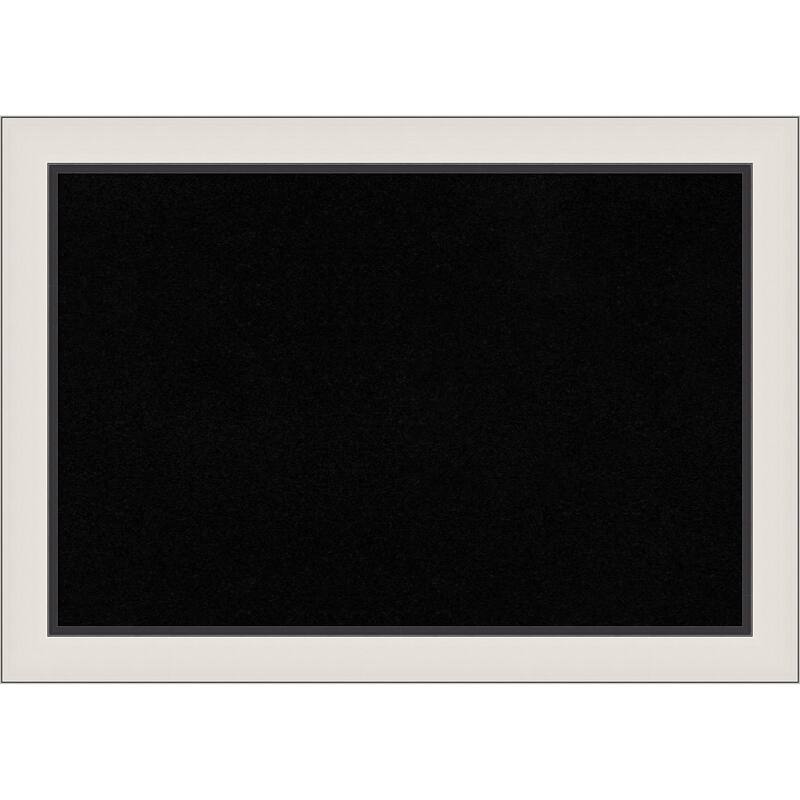 Ellie Silver Black Framed Cork Board - Bulletin Board, Organization Board, Pin Board
