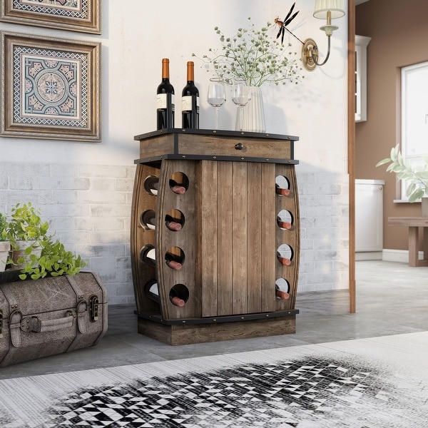 Liquor new arrivals cabinet rustic
