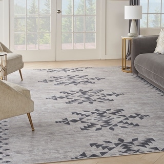 New Concept Washables Machine Washable Series 1 Indoor only Geometric Area Rug