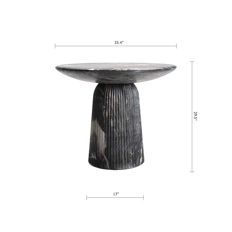 Studio London Faux Travertine Bistro Table Maddox Concrete Patio Table