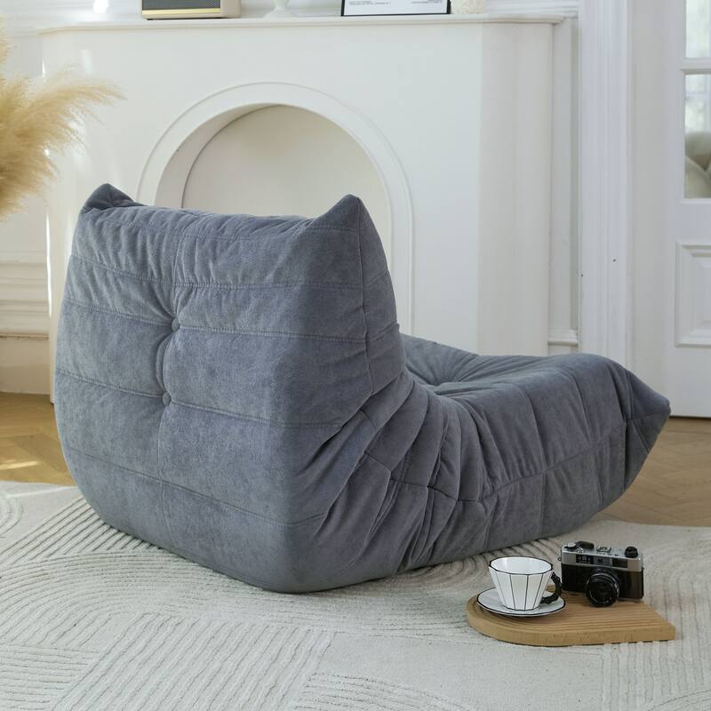 Caterpillar-Like Bean Bag Lounger Sofa Chair,Three-Proof Fabric,Memory Foam,Ergonomic Design