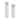 Candle Holders Set of 2 - White Resin Cylinder, 11/13" - 12.5"