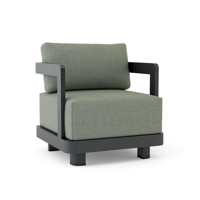 Granada Deep Seating Aluminum Armchair - Cast Sage