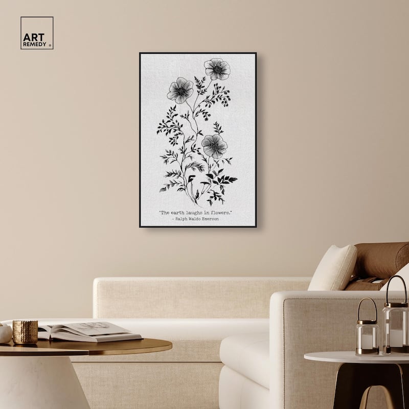 Earth Laughs in Flowers Canvas by Art Remedy