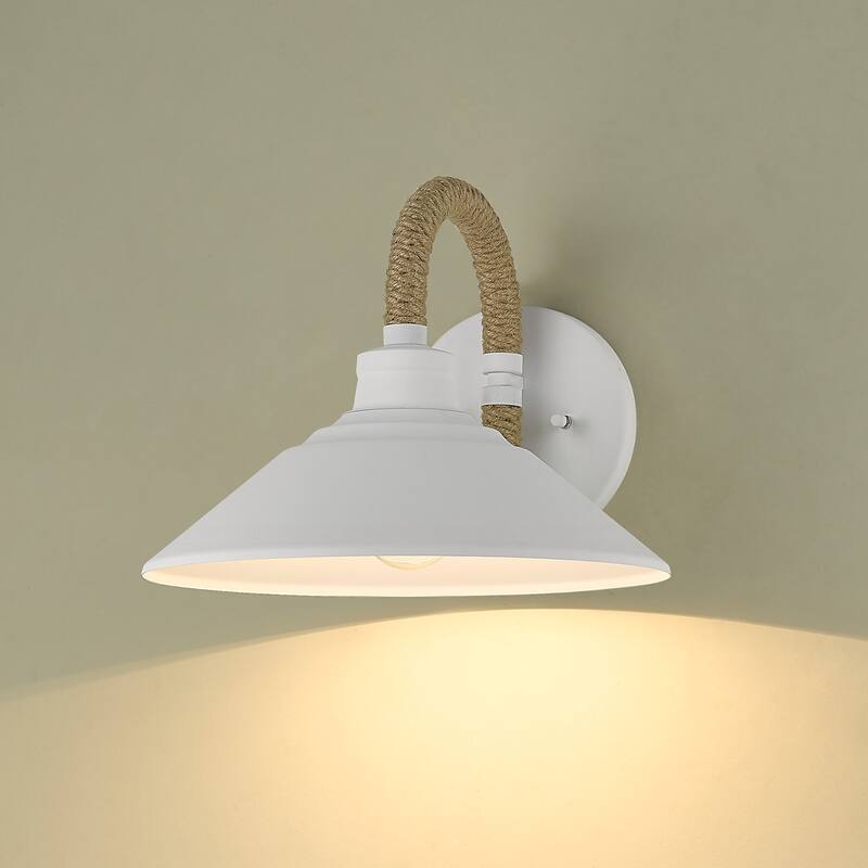 Journey 12" Wide Damp-Rated 1-Light Rustic Wall Sconce