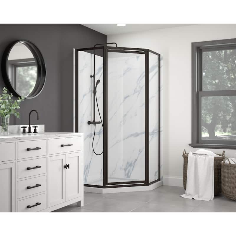 CRAFT + MAIN TDNA0570 Tides 70" High x 59" Wide Framed Shower