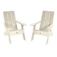 preview thumbnail 11 of 33, HIGHWOOD 2-Piece Modern Adirondack Chairs Whitewash