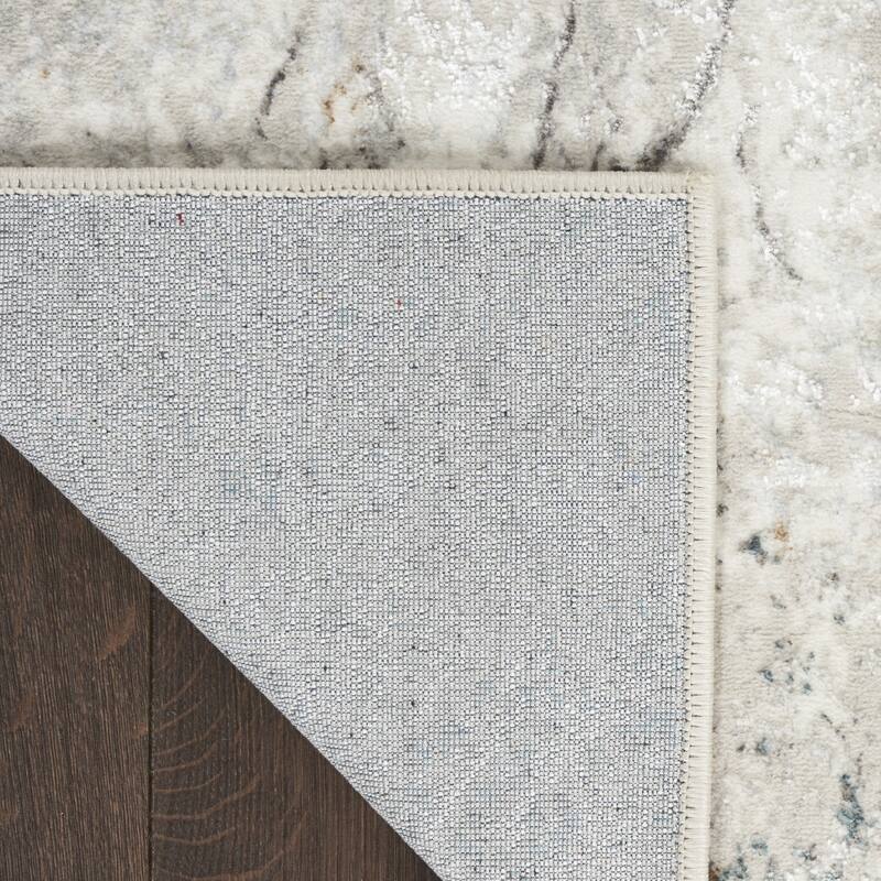 Power Loomed Abstract Modern Non Skid Stain Resistant Area Rug