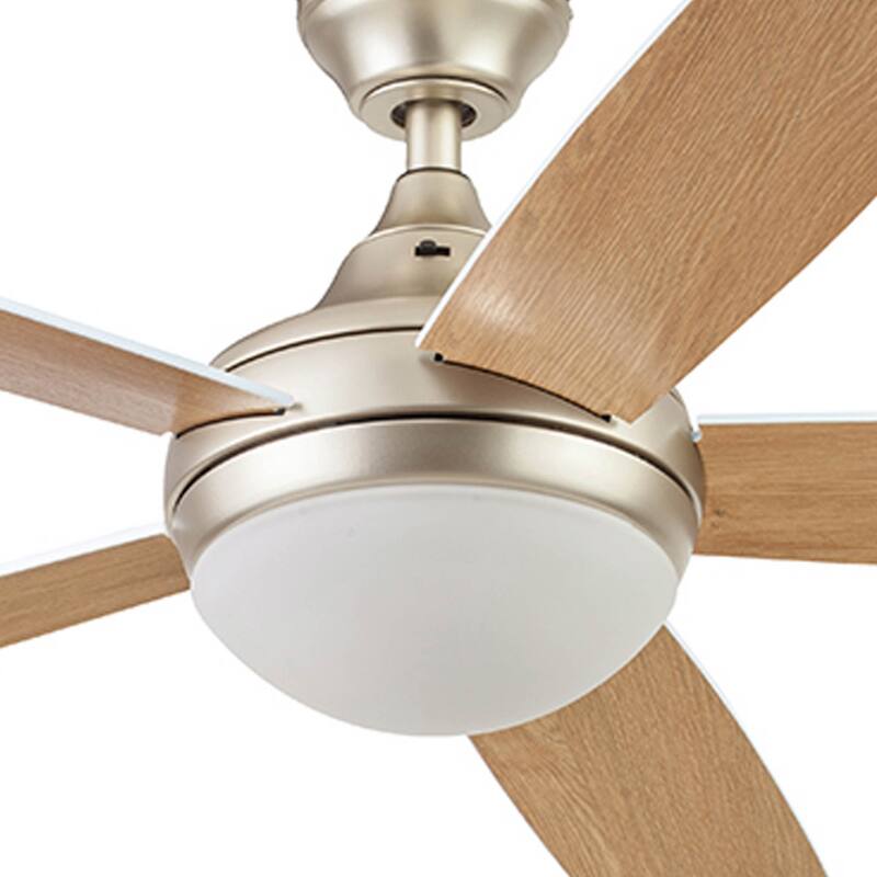 52" Prominence Home Ashby Contemporary Indoor LED Ceiling Fan with Light and Remote Control