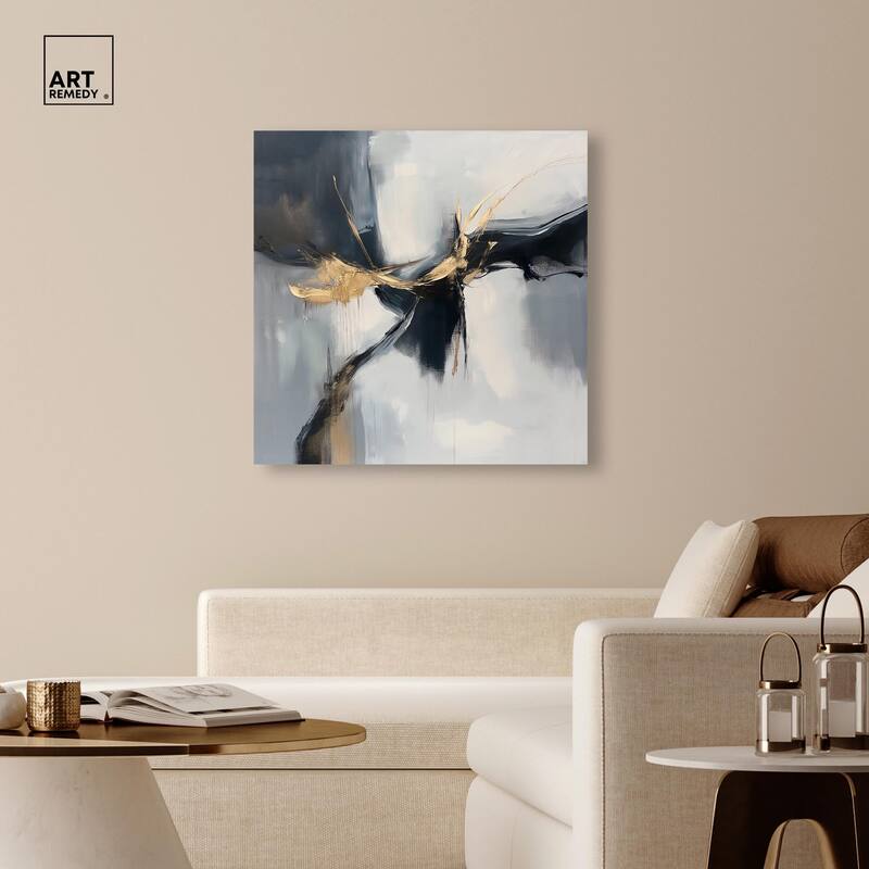 Golden Fissure I Canvas by Art Remedy, Gallery Wrapped