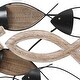 preview thumbnail 5 of 6, Black Metal and Brown Wood Modern School of Fish Metal Wall Decor