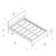 preview thumbnail 19 of 32, Mid-Century Modern Full-Size Panel Bed