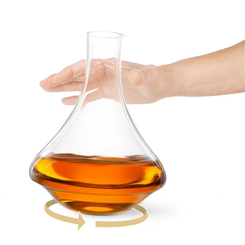 Final Touch Revolve Spinning Spirits Decanter - 26 oz