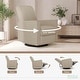 preview thumbnail 6 of 21, Evolur Harlow Deluxe Upholstered Plush Seating Glide Rocker