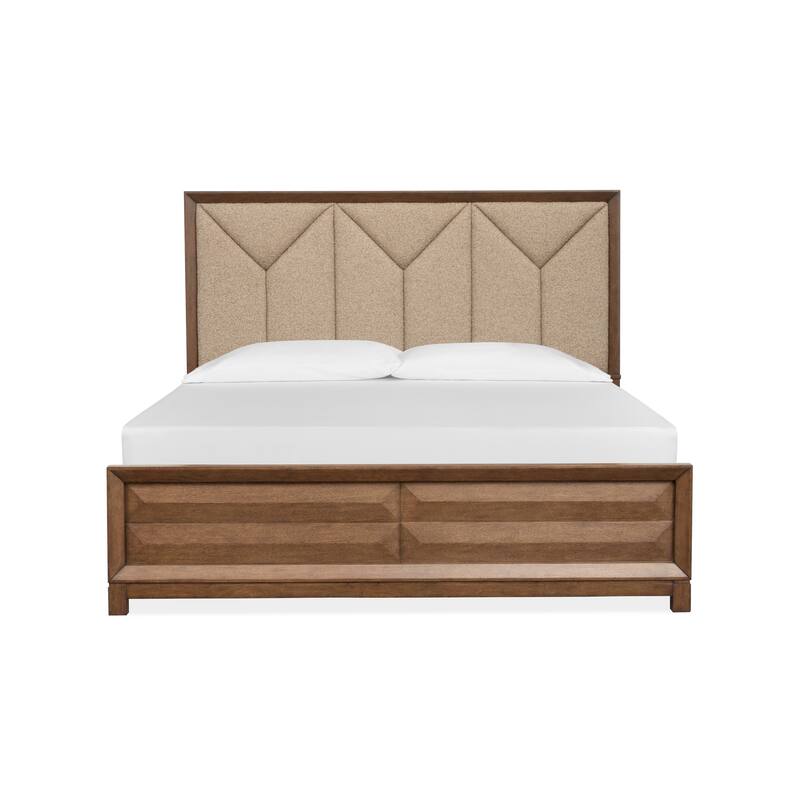 Magnussen Home Callisto Bourbon Brown Upholstered Panel Bed