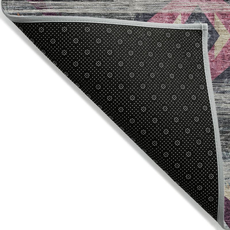 Machine Washable Indoor/ Outdoor Chantille Boho Global Rug