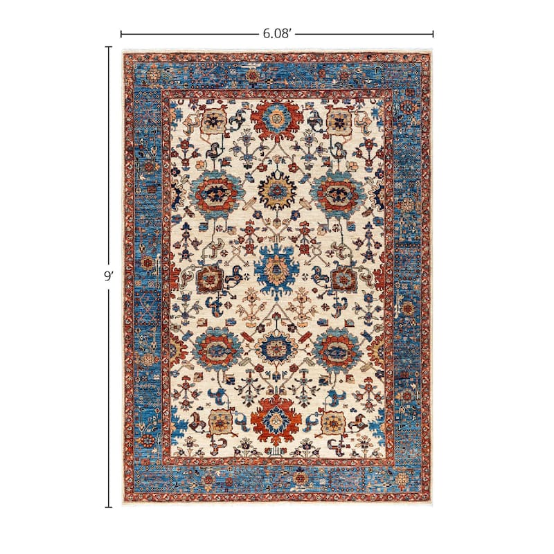 Serapi, One-of-a-Kind Hand-Knotted Area Rug - 6' 1" x 9' 0"