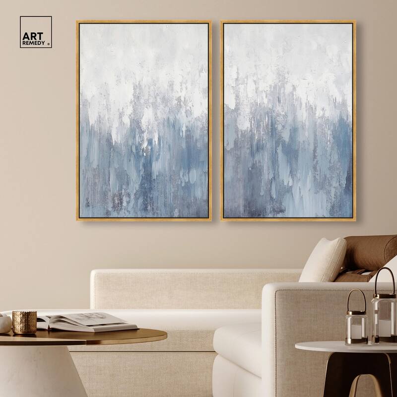 Frosted Glass Canvas Set of 2 by Art Remedy