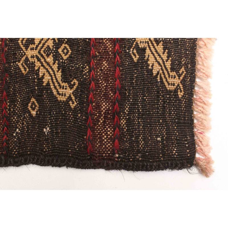 ECARPETGALLERY Hand-knotted Teimani Dark Navy Wool Rug - 2'8 x 4'9