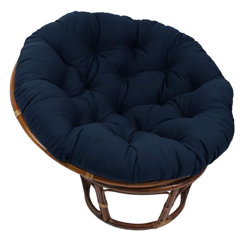 52-inch Solid Twill Papasan Cushion (Cushion Only) - Navy
