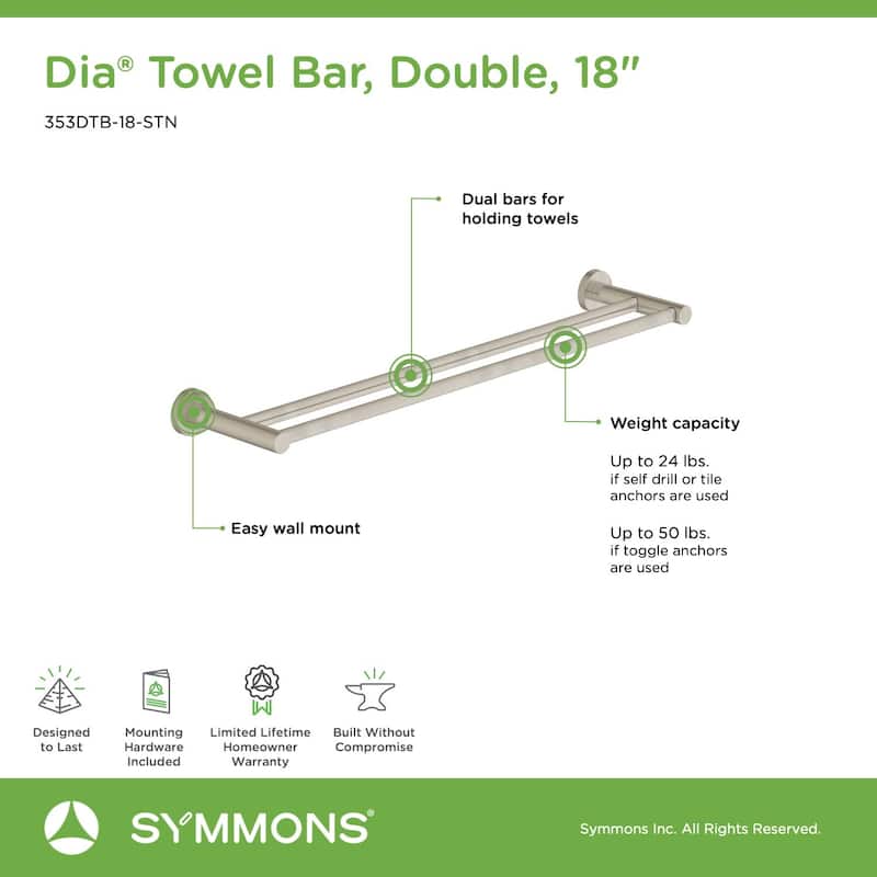 Symmons Dia 18" Towel Bar