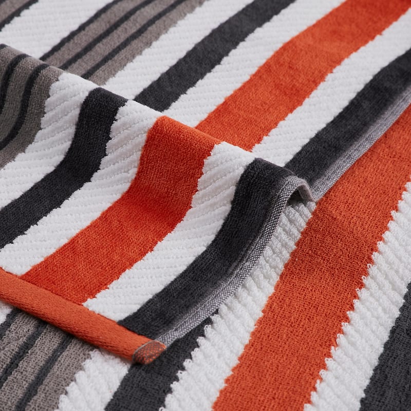 Superior 100% Cotton Rope Textured Oversized Beach Towel Set of 2 - 34 x 64