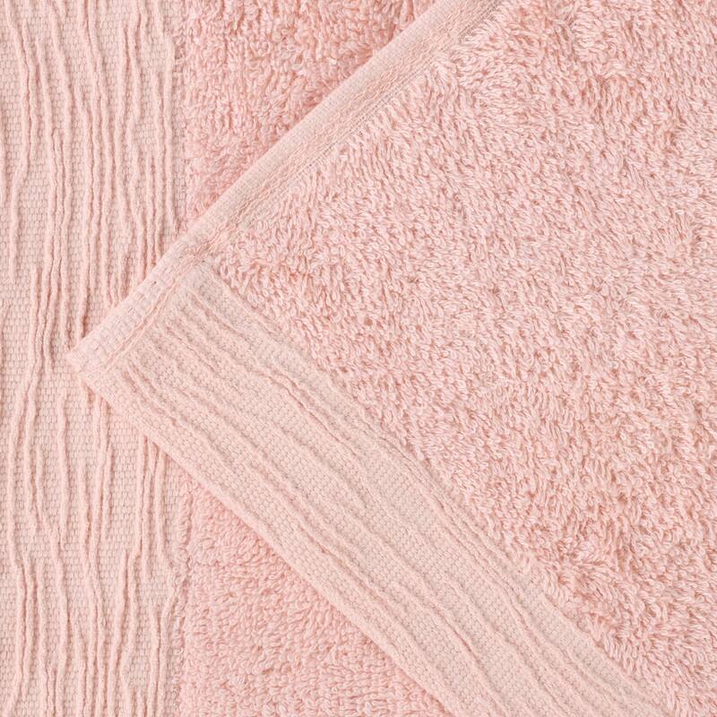 Superior Sierra Rayon From Bamboo Cotton Blend Face Towel Washcloth Set of 12